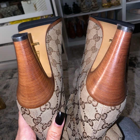 Brand New Gucci Canvas Over the Knee Boots - Picture 8 of 8